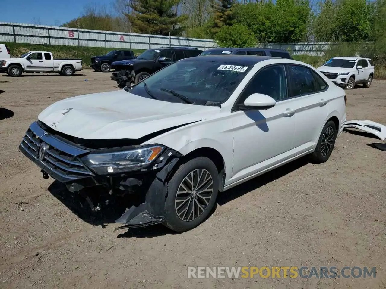 1 fotografías del automóvil dañado 3VWC57BU5LM105459 VOLKSWAGEN JETTA 2020