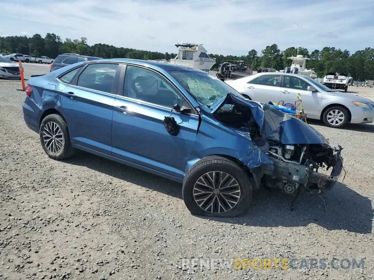 4 fotografías del automóvil dañado 3VWCB7BU1LM020885 VOLKSWAGEN JETTA 2020
