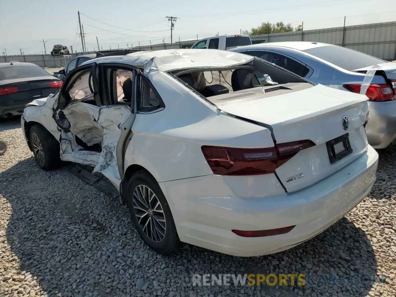 2 fotografías del automóvil dañado 3VWCB7BU1LM065793 VOLKSWAGEN JETTA 2020