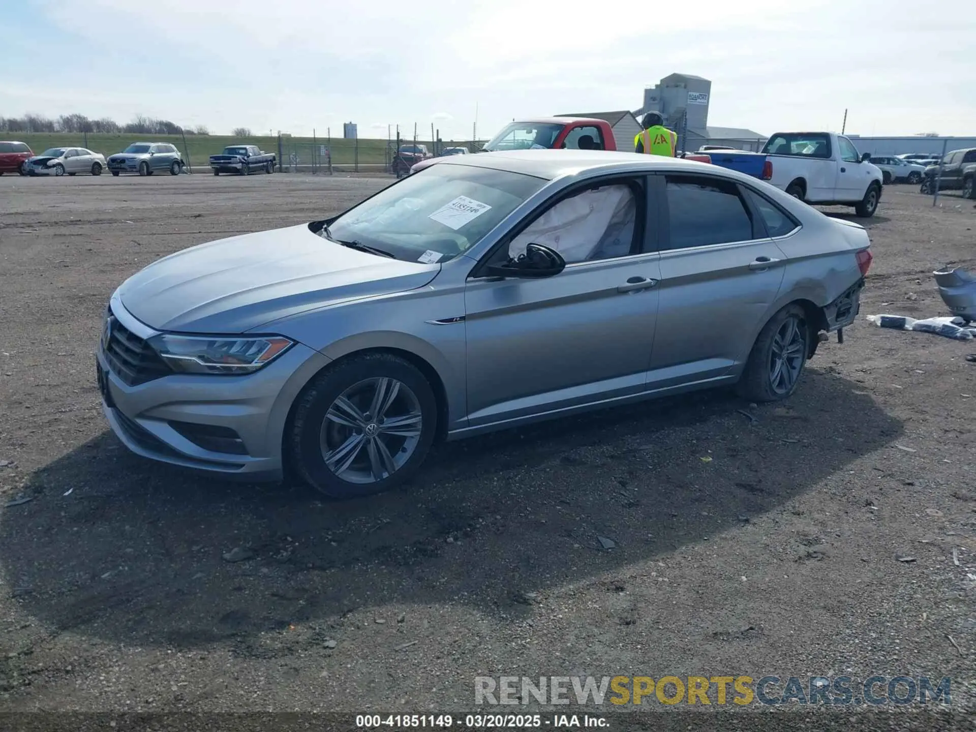 2 fotografías del automóvil dañado 3VWCB7BU2LM031412 VOLKSWAGEN JETTA 2020