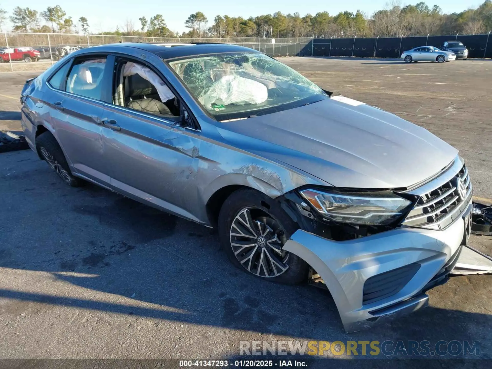 13 fotografías del automóvil dañado 3VWCB7BU2LM037937 VOLKSWAGEN JETTA 2020