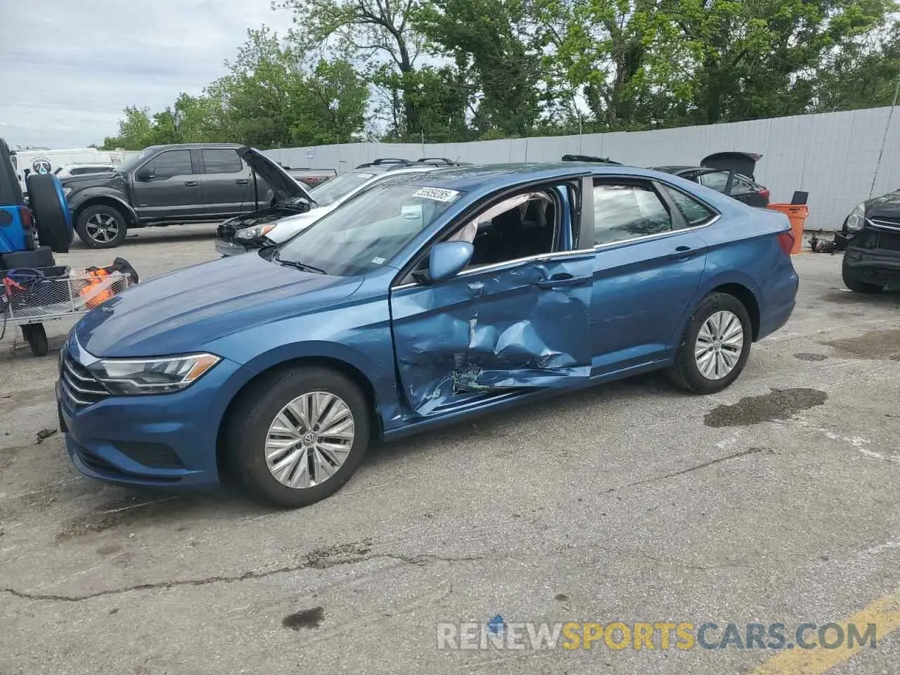 1 fotografías del automóvil dañado 3VWCB7BU4LM017849 VOLKSWAGEN JETTA 2020