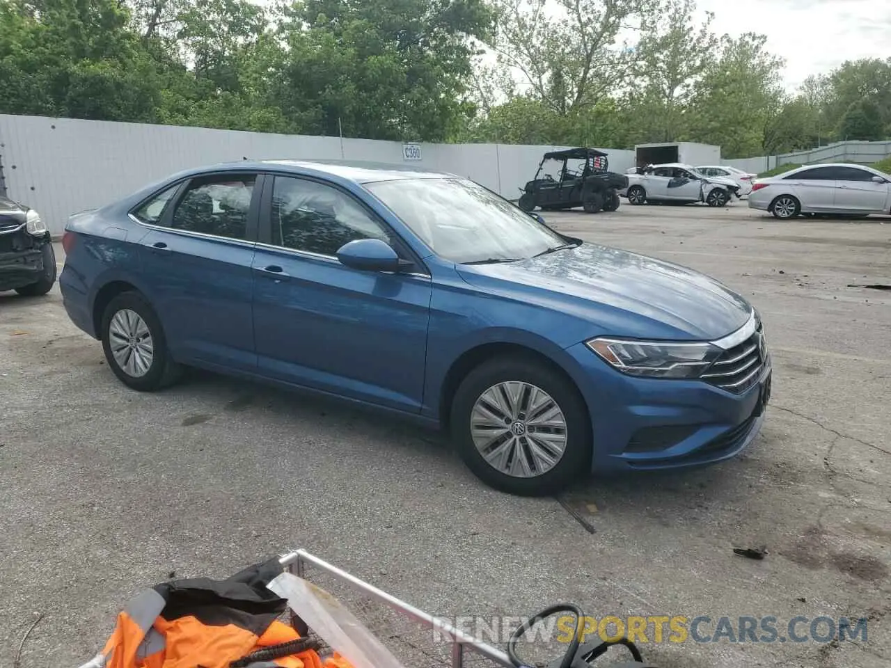 4 fotografías del automóvil dañado 3VWCB7BU4LM017849 VOLKSWAGEN JETTA 2020