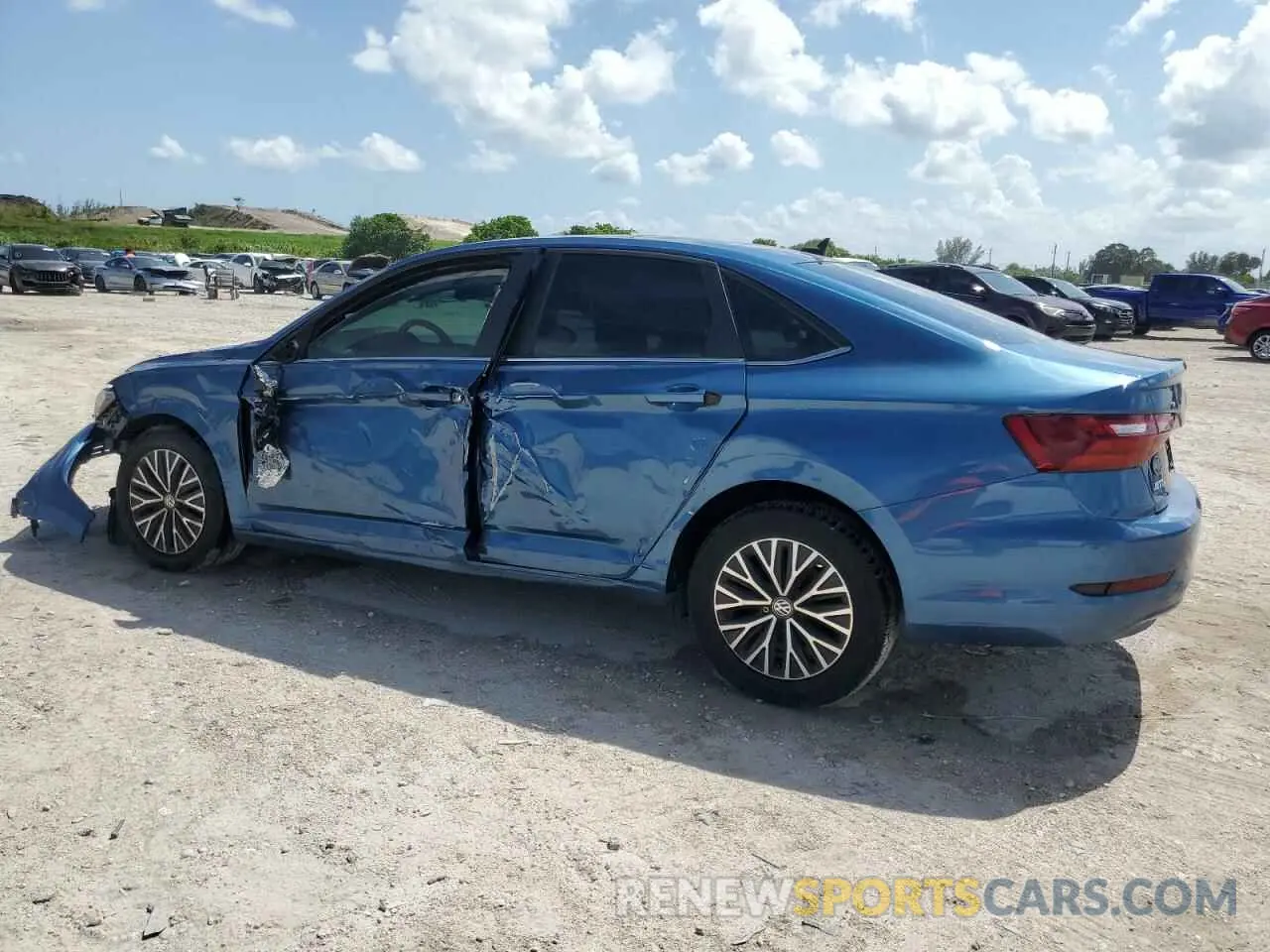 2 fotografías del automóvil dañado 3VWCB7BU4LM030441 VOLKSWAGEN JETTA 2020