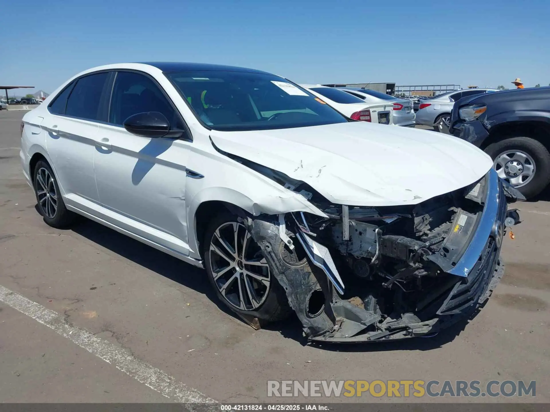 6 fotografías del automóvil dañado 3VWCB7BU4LM059258 VOLKSWAGEN JETTA 2020