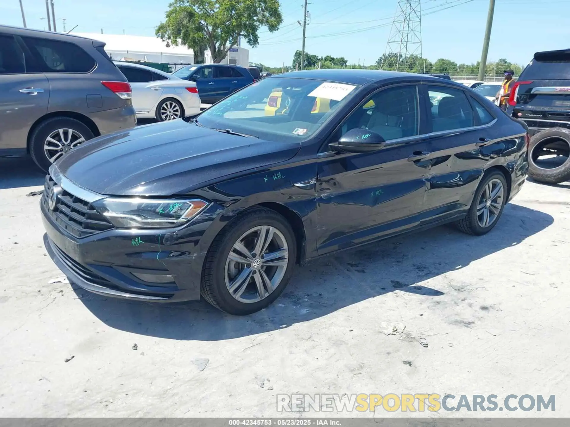 2 fotografías del automóvil dañado 3VWCB7BU4LM073158 VOLKSWAGEN JETTA 2020