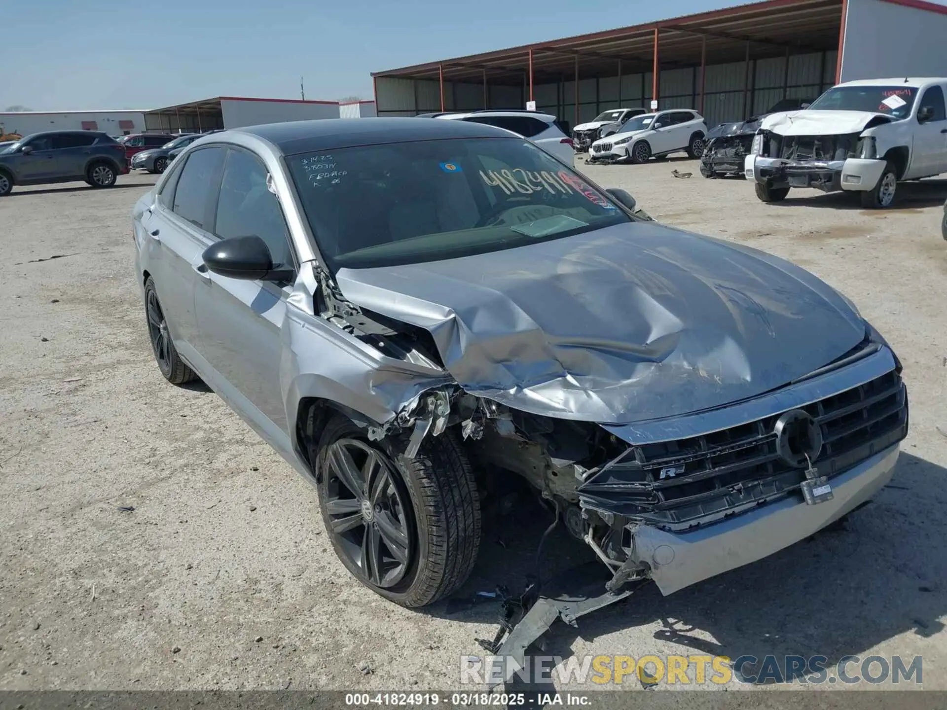 6 fotografías del automóvil dañado 3VWCB7BU5LM014734 VOLKSWAGEN JETTA 2020