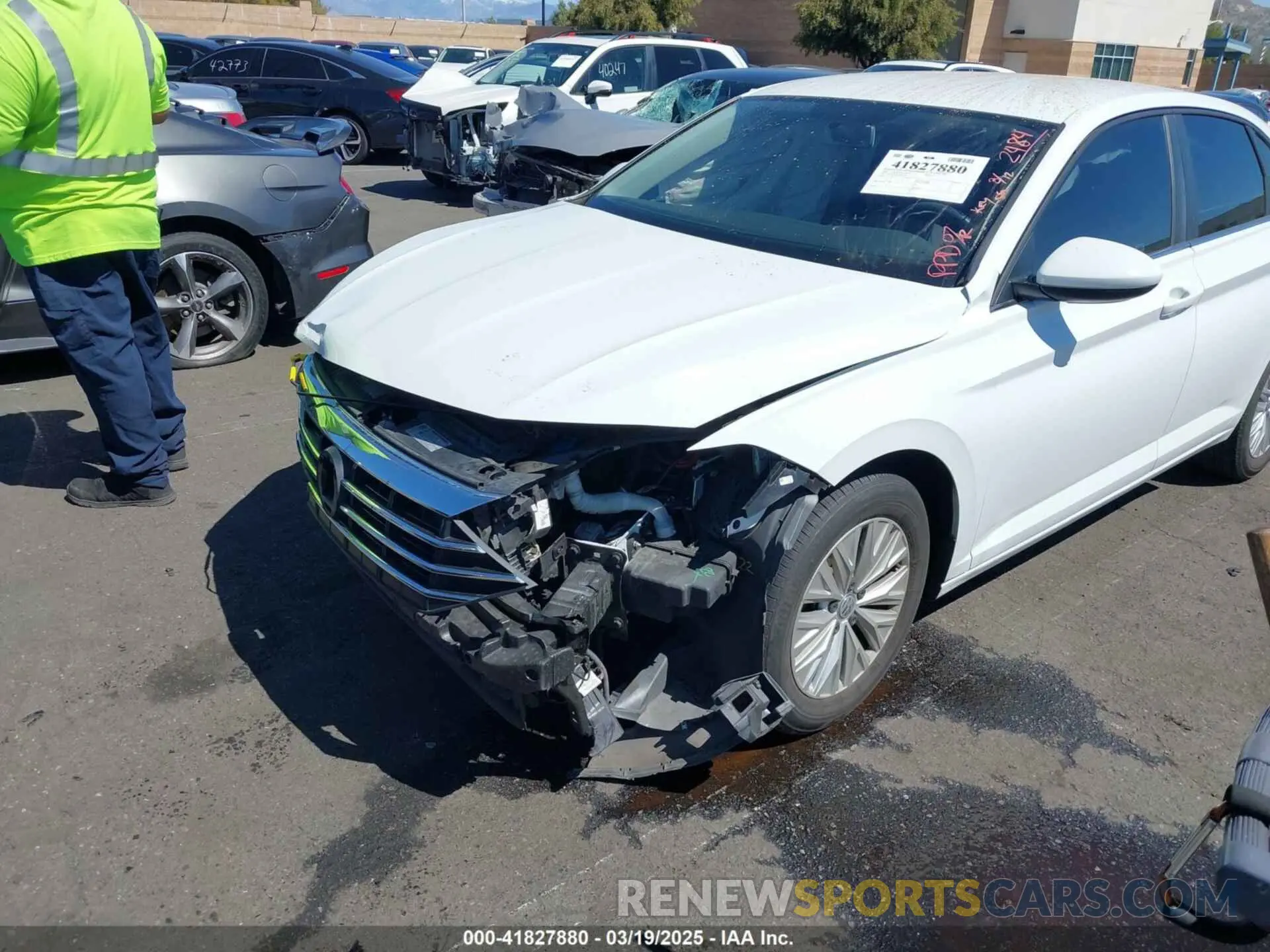 6 fotografías del automóvil dañado 3VWCB7BU5LM042484 VOLKSWAGEN JETTA 2020