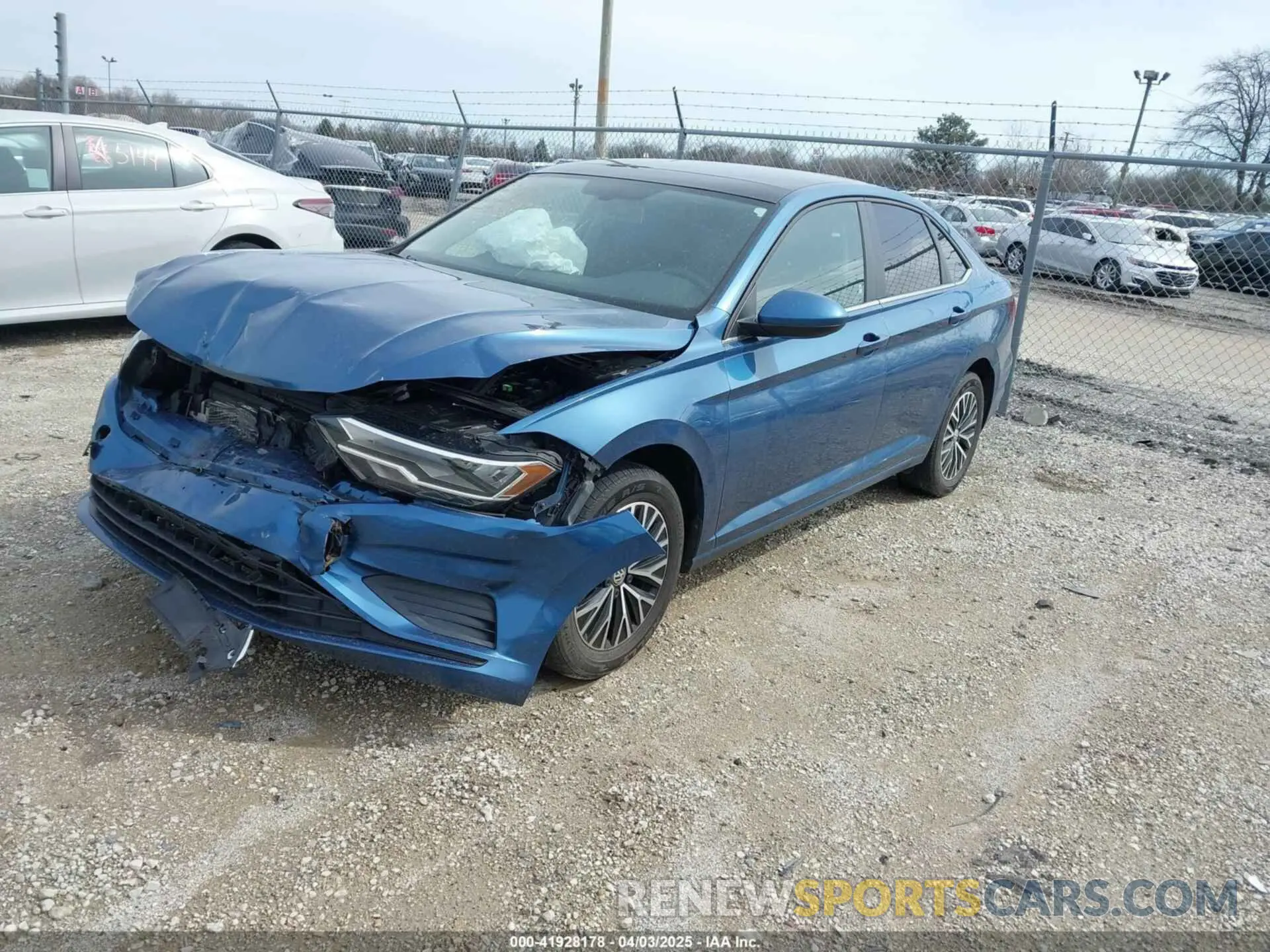 2 fotografías del automóvil dañado 3VWCB7BU6LM012328 VOLKSWAGEN JETTA 2020