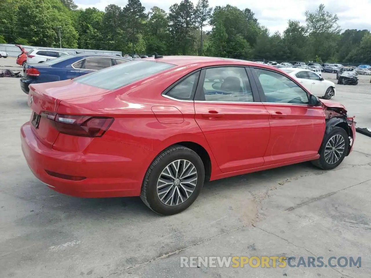 3 fotografías del automóvil dañado 3VWCB7BU6LM031882 VOLKSWAGEN JETTA 2020