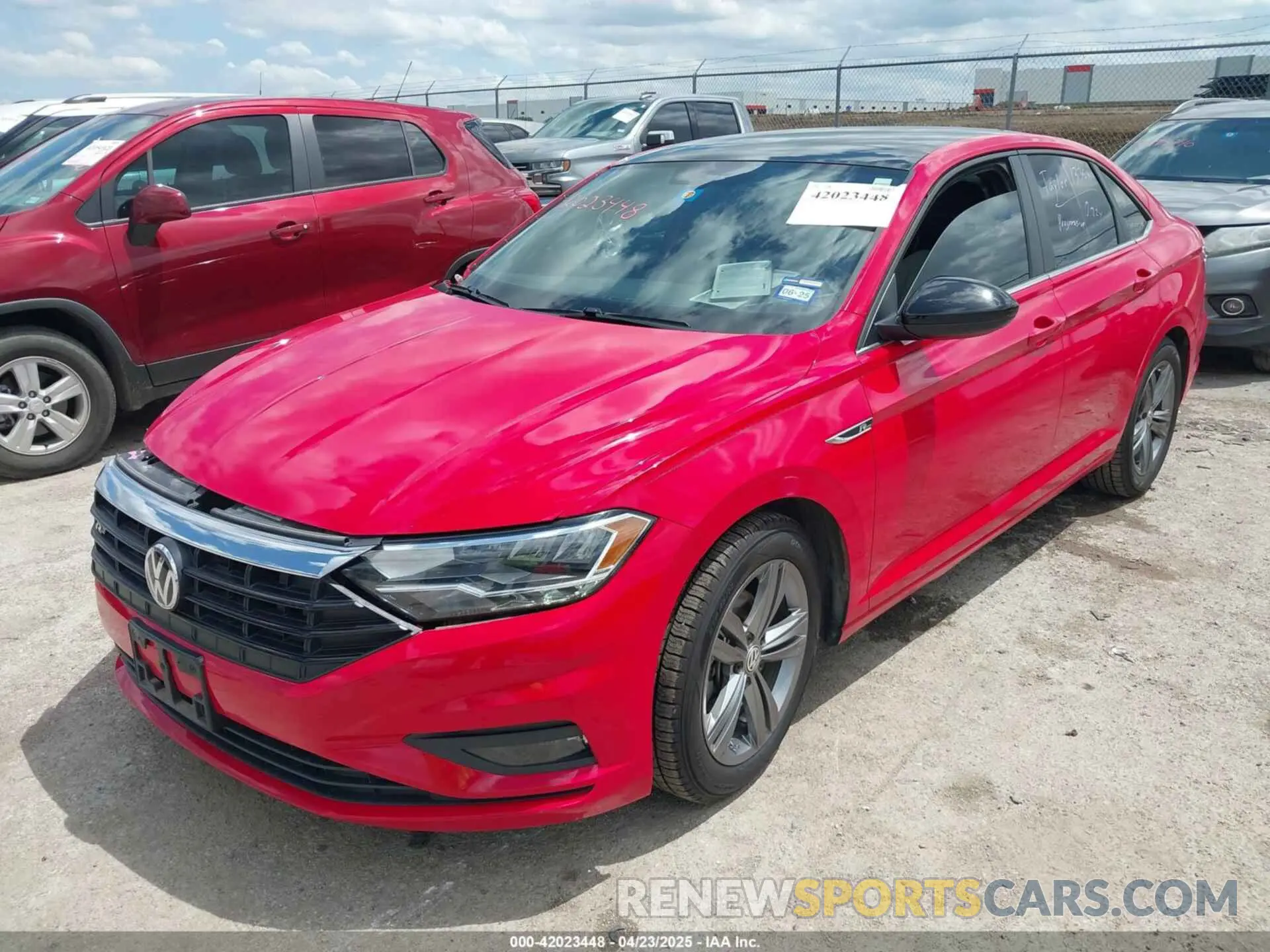 2 fotografías del automóvil dañado 3VWCB7BU7LM048500 VOLKSWAGEN JETTA 2020