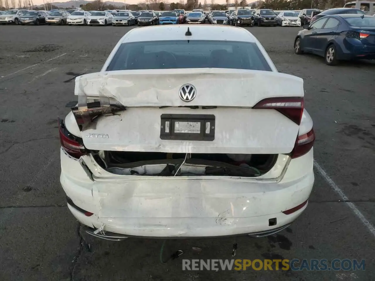 6 fotografías del automóvil dañado 3VWCB7BU8LM003257 VOLKSWAGEN JETTA 2020