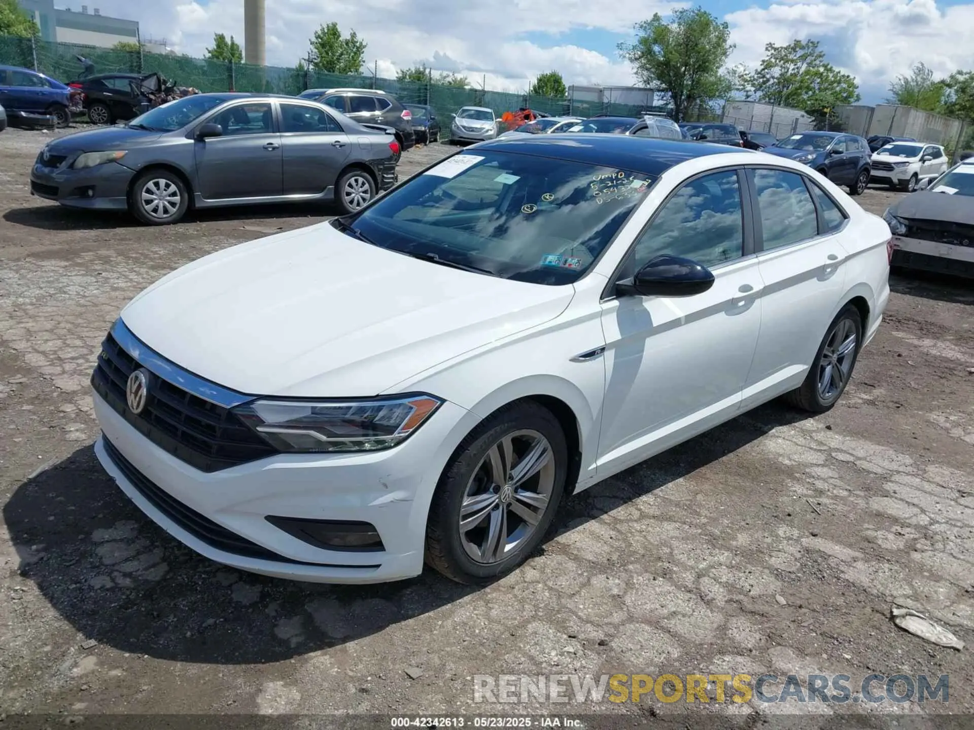 2 fotografías del automóvil dañado 3VWCB7BU8LM054323 VOLKSWAGEN JETTA 2020