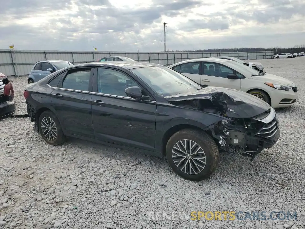 4 fotografías del automóvil dañado 3VWCB7BUXLM022540 VOLKSWAGEN JETTA 2020