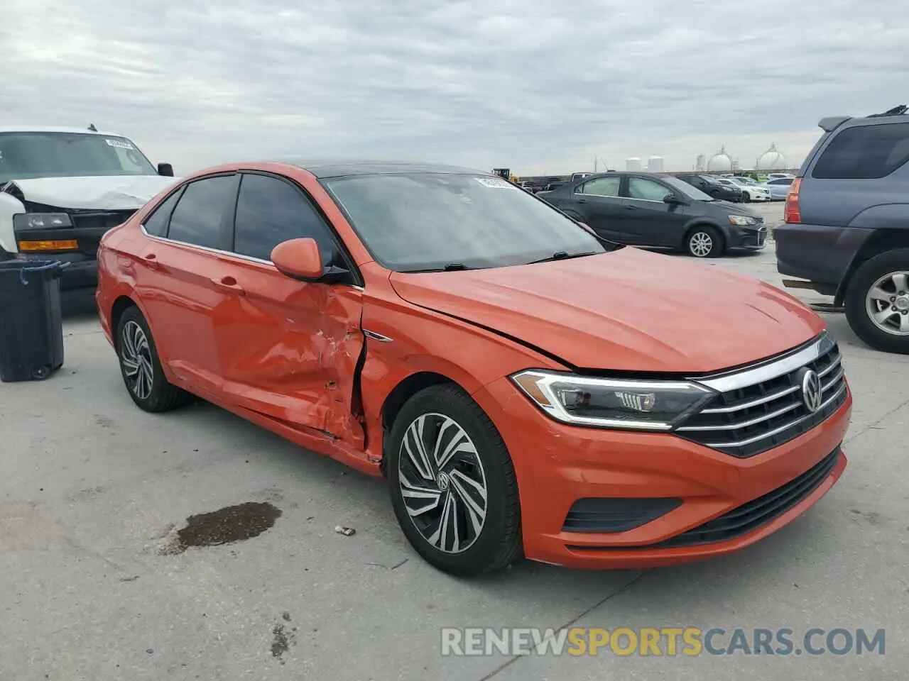 4 fotografías del automóvil dañado 3VWE57BU5LM091801 VOLKSWAGEN JETTA 2020