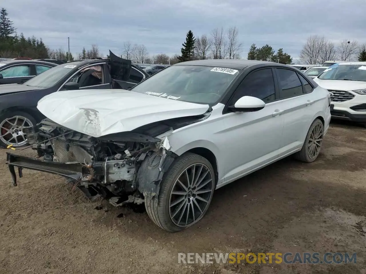 1 fotografías del automóvil dañado 3VWEB7BU2LM068503 VOLKSWAGEN JETTA 2020