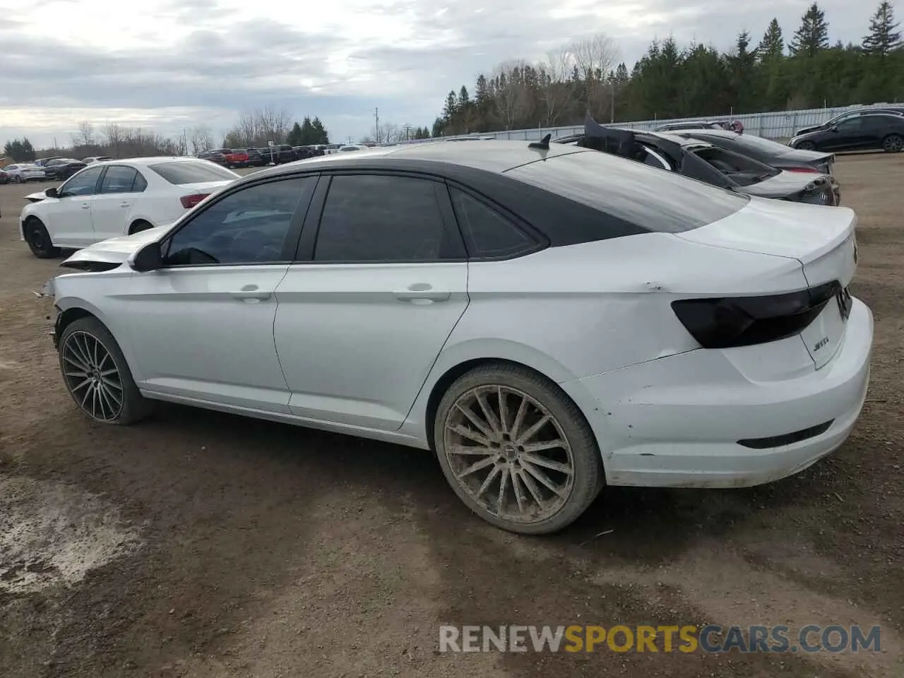 2 fotografías del automóvil dañado 3VWEB7BU2LM068503 VOLKSWAGEN JETTA 2020