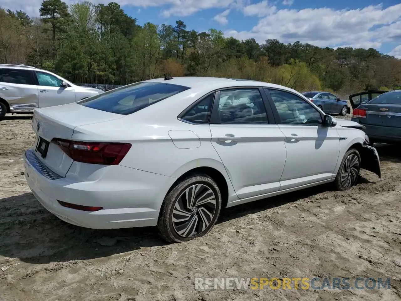 3 fotografías del automóvil dañado 3VWEB7BU6LM062235 VOLKSWAGEN JETTA 2020
