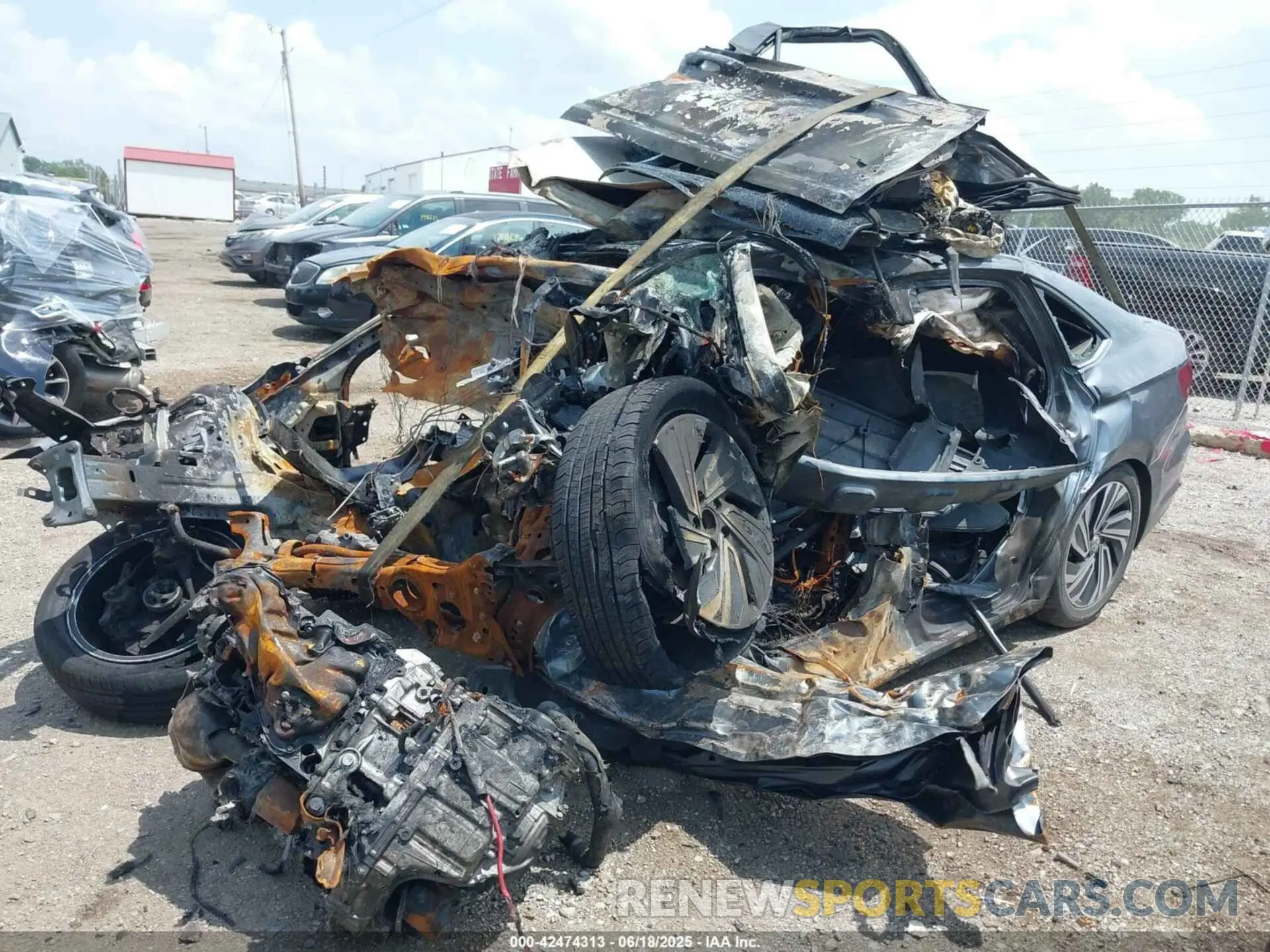6 fotografías del automóvil dañado 3VWGB7BU6LM062101 VOLKSWAGEN JETTA 2020