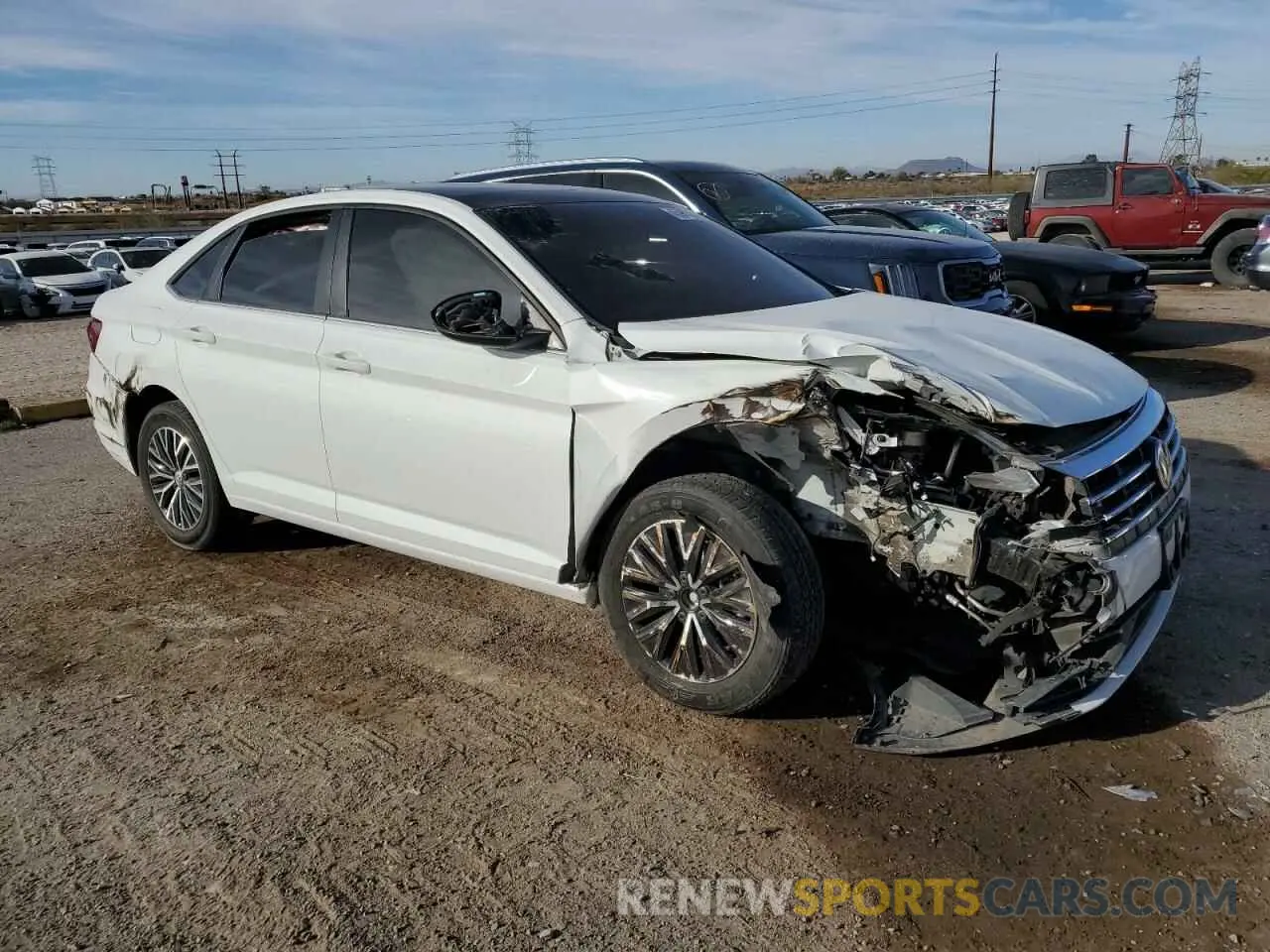 4 fotografías del automóvil dañado 3VWC57BU0MM008462 VOLKSWAGEN JETTA 2021