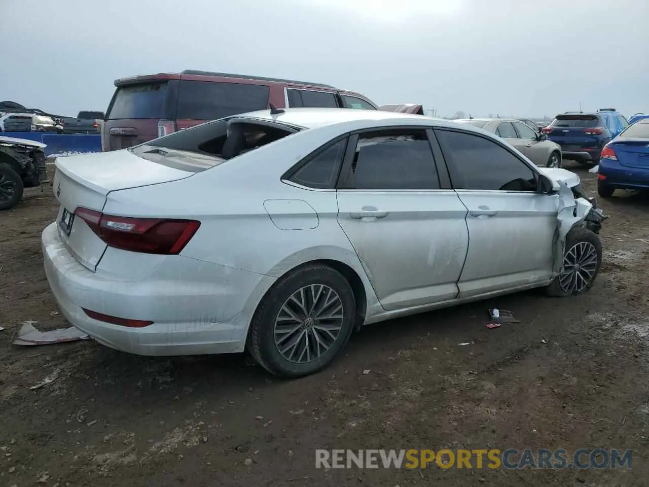 3 fotografías del automóvil dañado 3VWC57BU0MM010339 VOLKSWAGEN JETTA 2021