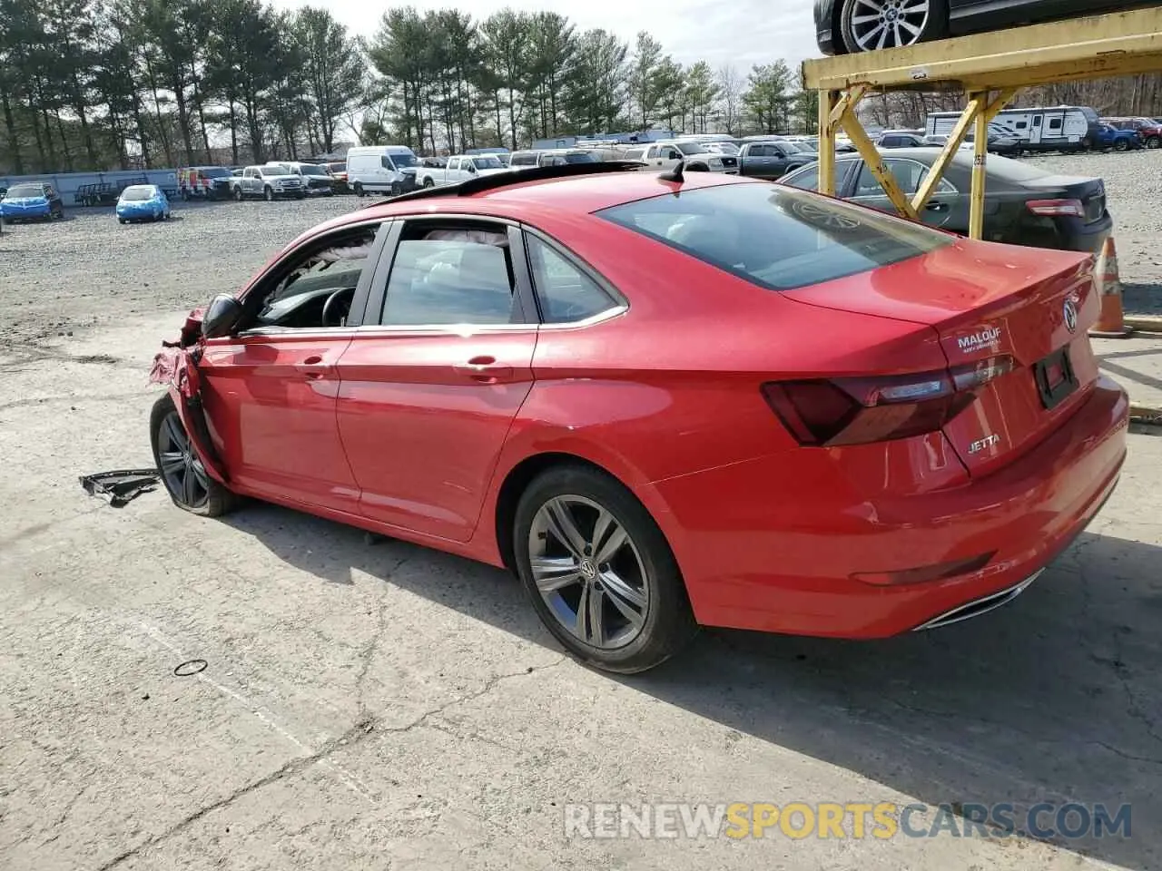 2 fotografías del automóvil dañado 3VWC57BU1MM017462 VOLKSWAGEN JETTA 2021