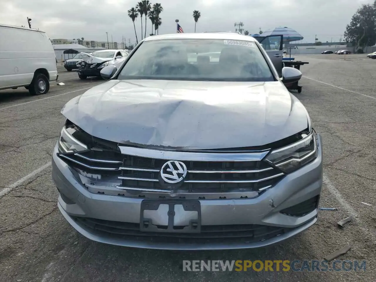 5 fotografías del automóvil dañado 3VWC57BU1MM031488 VOLKSWAGEN JETTA 2021