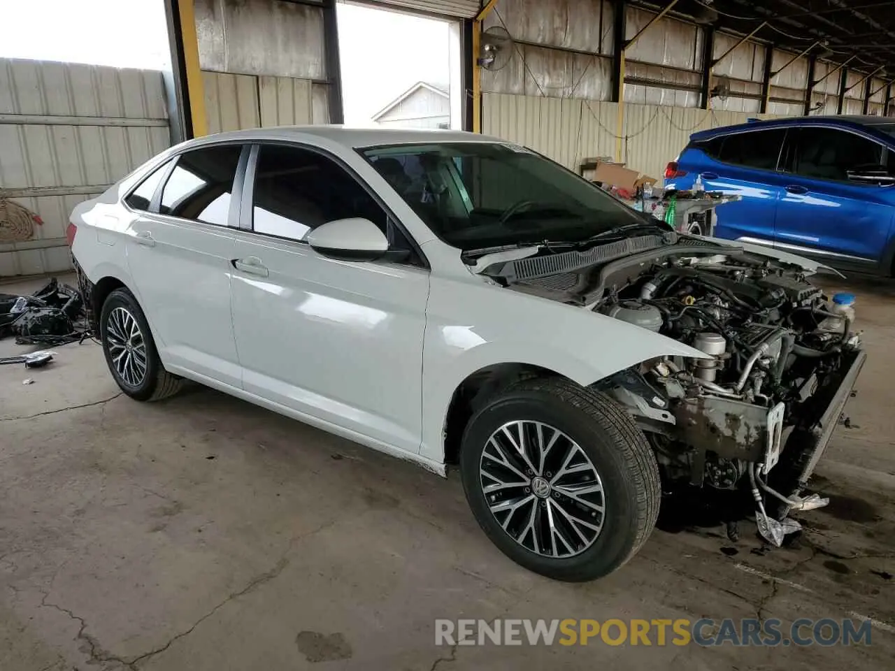 4 fotografías del automóvil dañado 3VWC57BU2MM012321 VOLKSWAGEN JETTA 2021