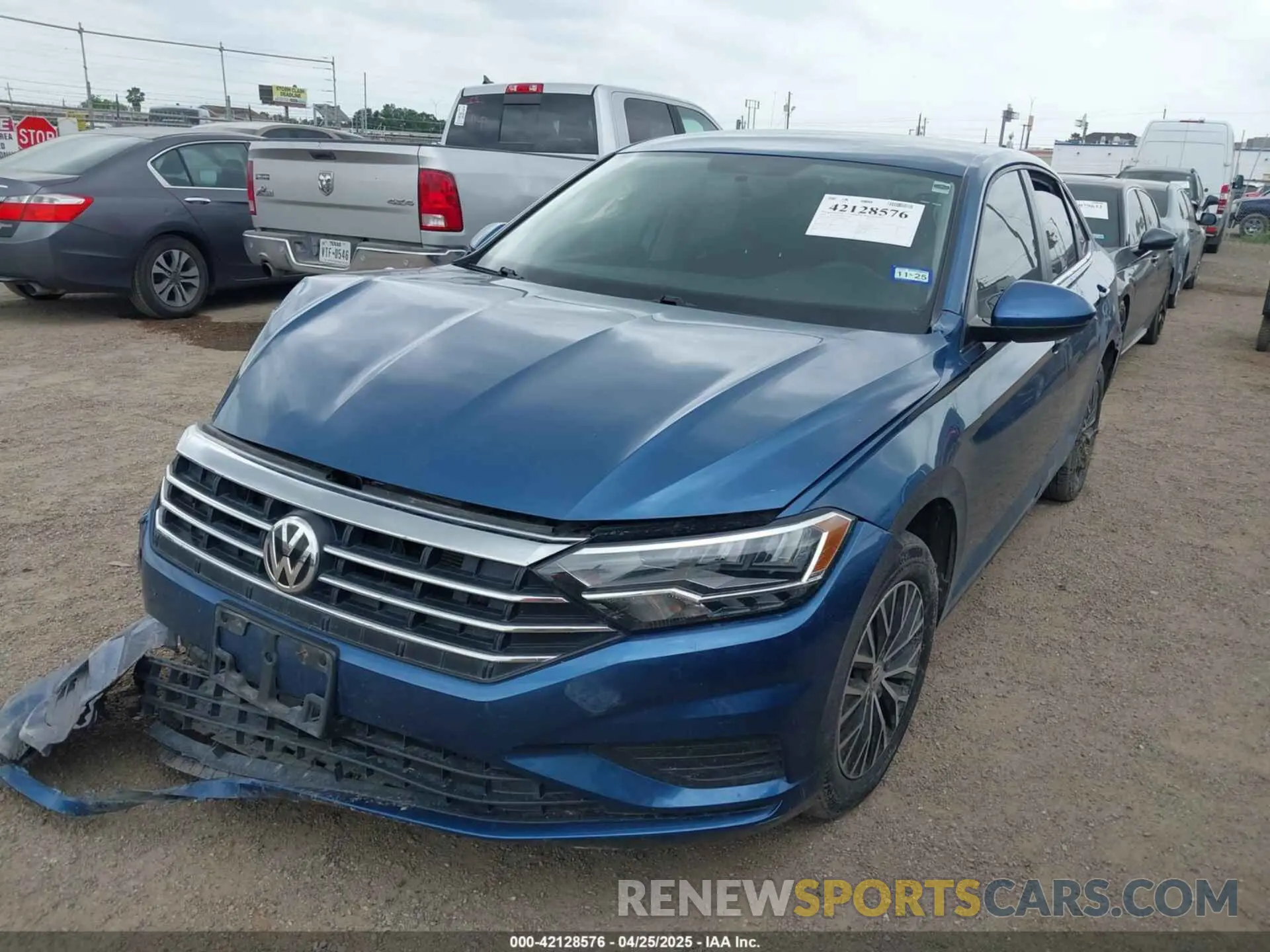 2 fotografías del automóvil dañado 3VWC57BU2MM025974 VOLKSWAGEN JETTA 2021