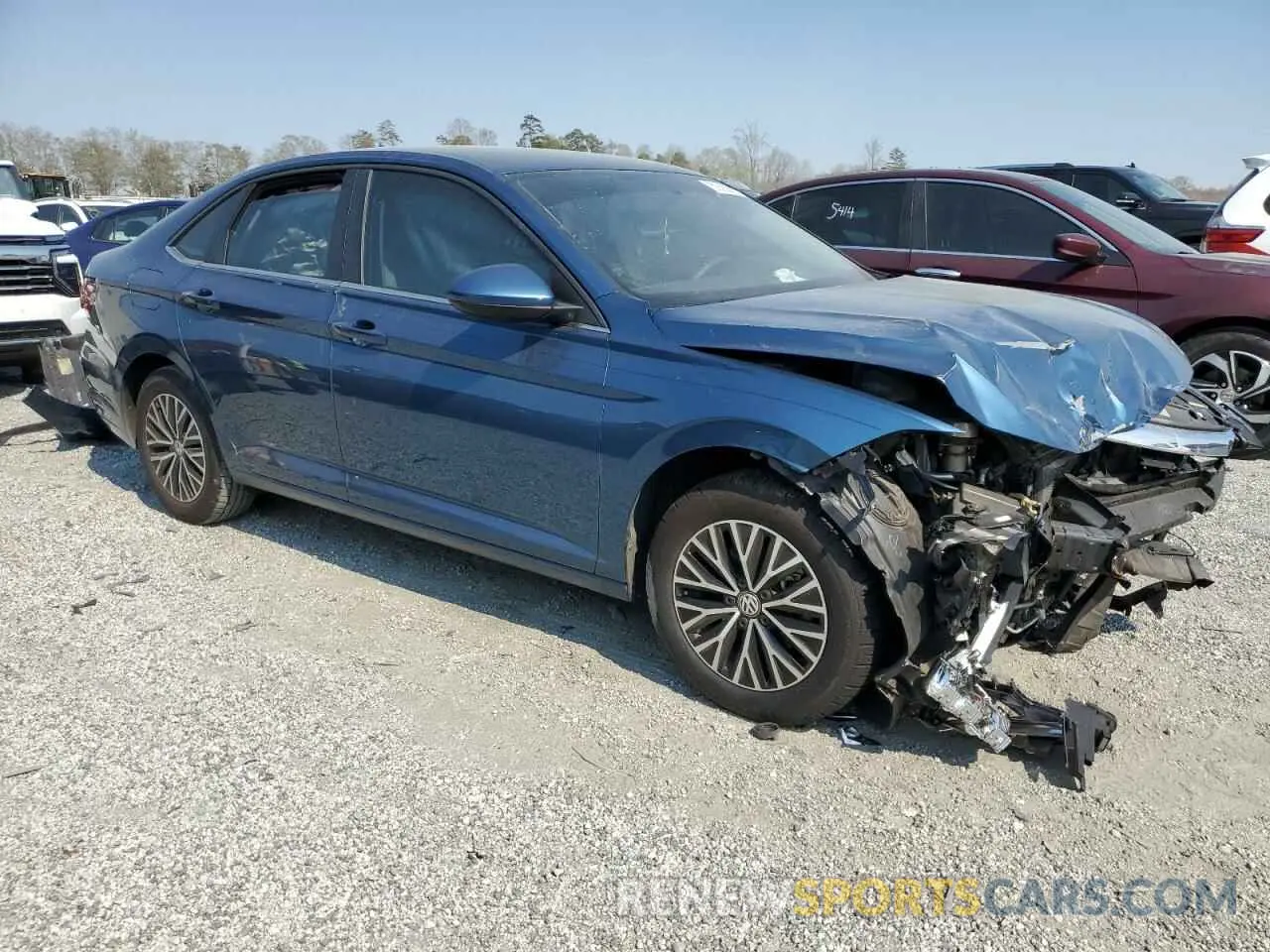 4 fotografías del automóvil dañado 3VWC57BU2MM037994 VOLKSWAGEN JETTA 2021