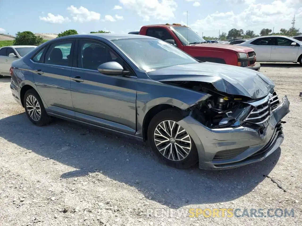4 fotografías del automóvil dañado 3VWC57BU3MM091224 VOLKSWAGEN JETTA 2021