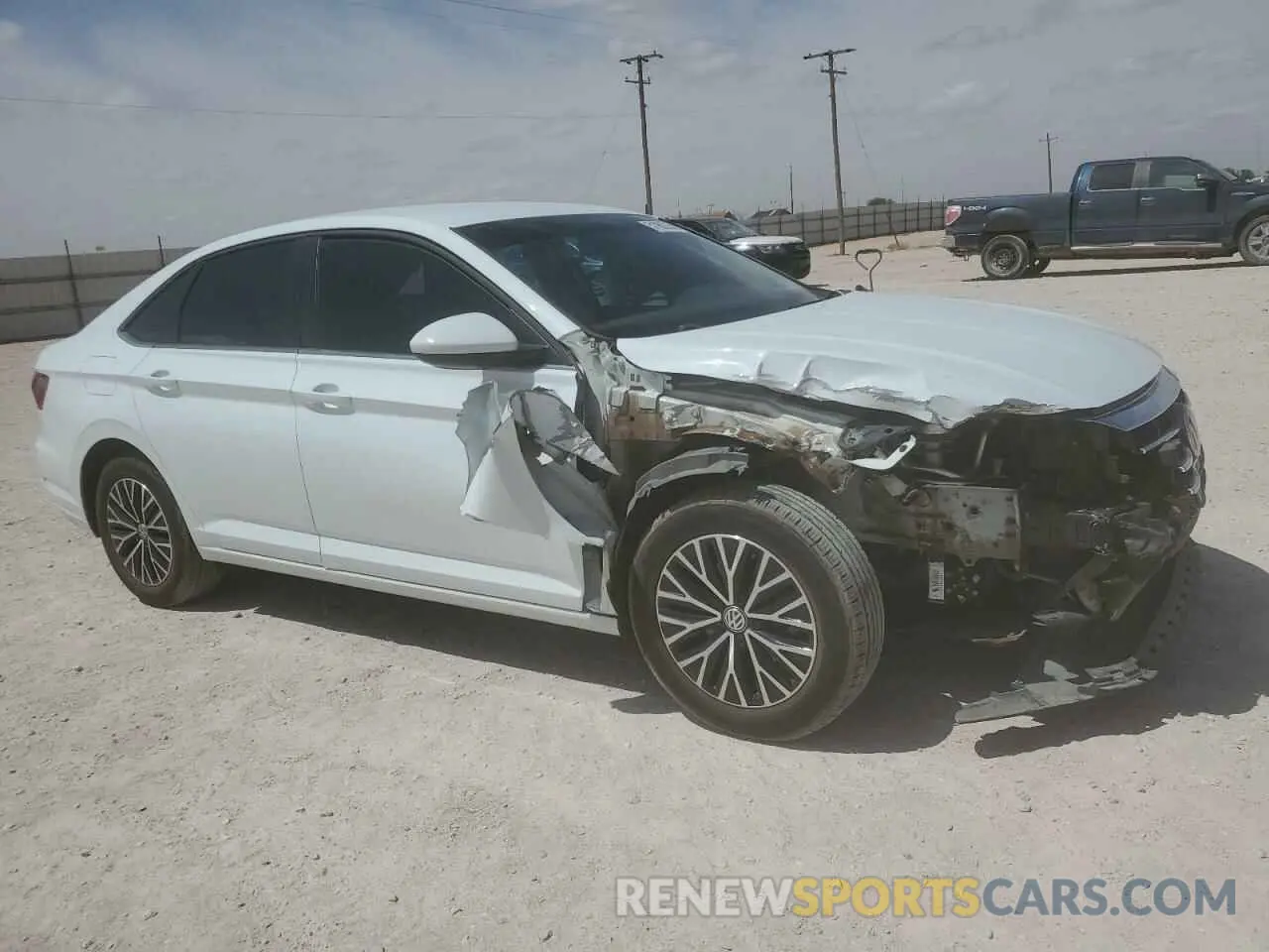 4 fotografías del automóvil dañado 3VWC57BU4MM039634 VOLKSWAGEN JETTA 2021