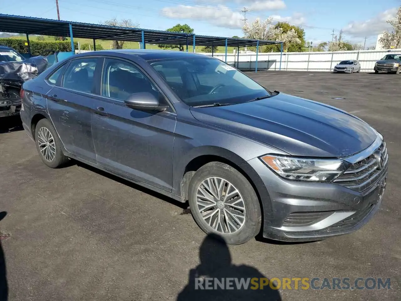 4 fotografías del automóvil dañado 3VWC57BU4MM091829 VOLKSWAGEN JETTA 2021