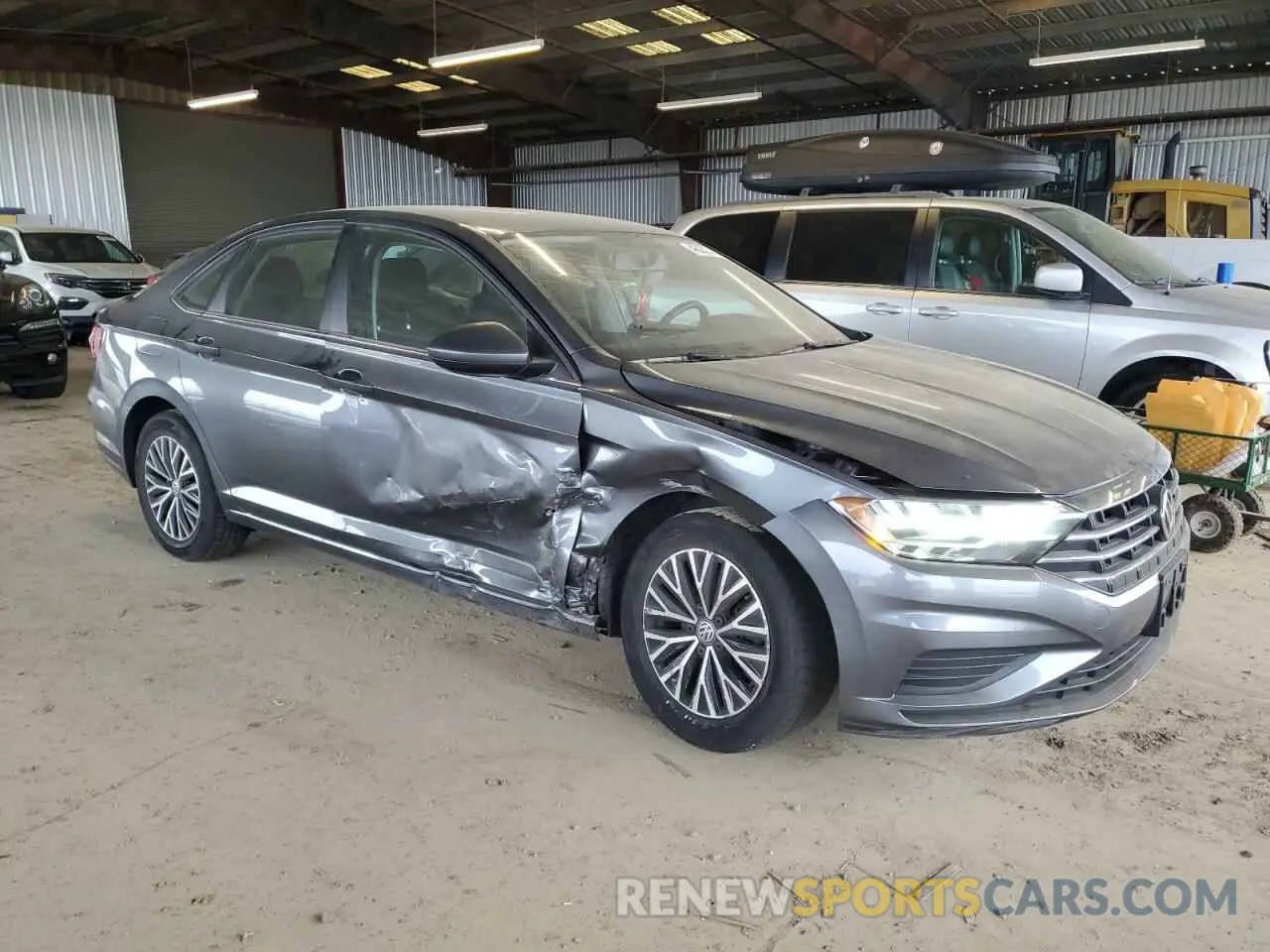 4 fotografías del automóvil dañado 3VWC57BU5MM020980 VOLKSWAGEN JETTA 2021
