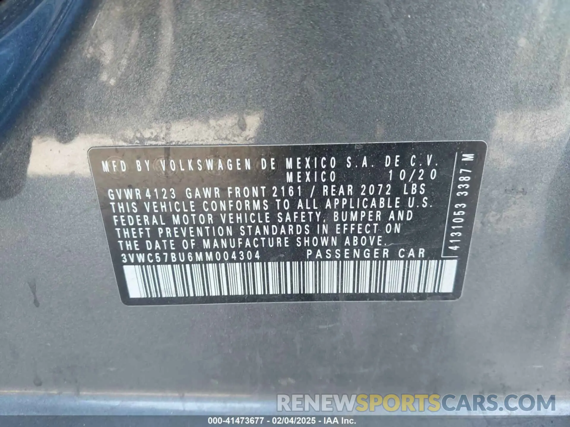 9 fotografías del automóvil dañado 3VWC57BU6MM004304 VOLKSWAGEN JETTA 2021