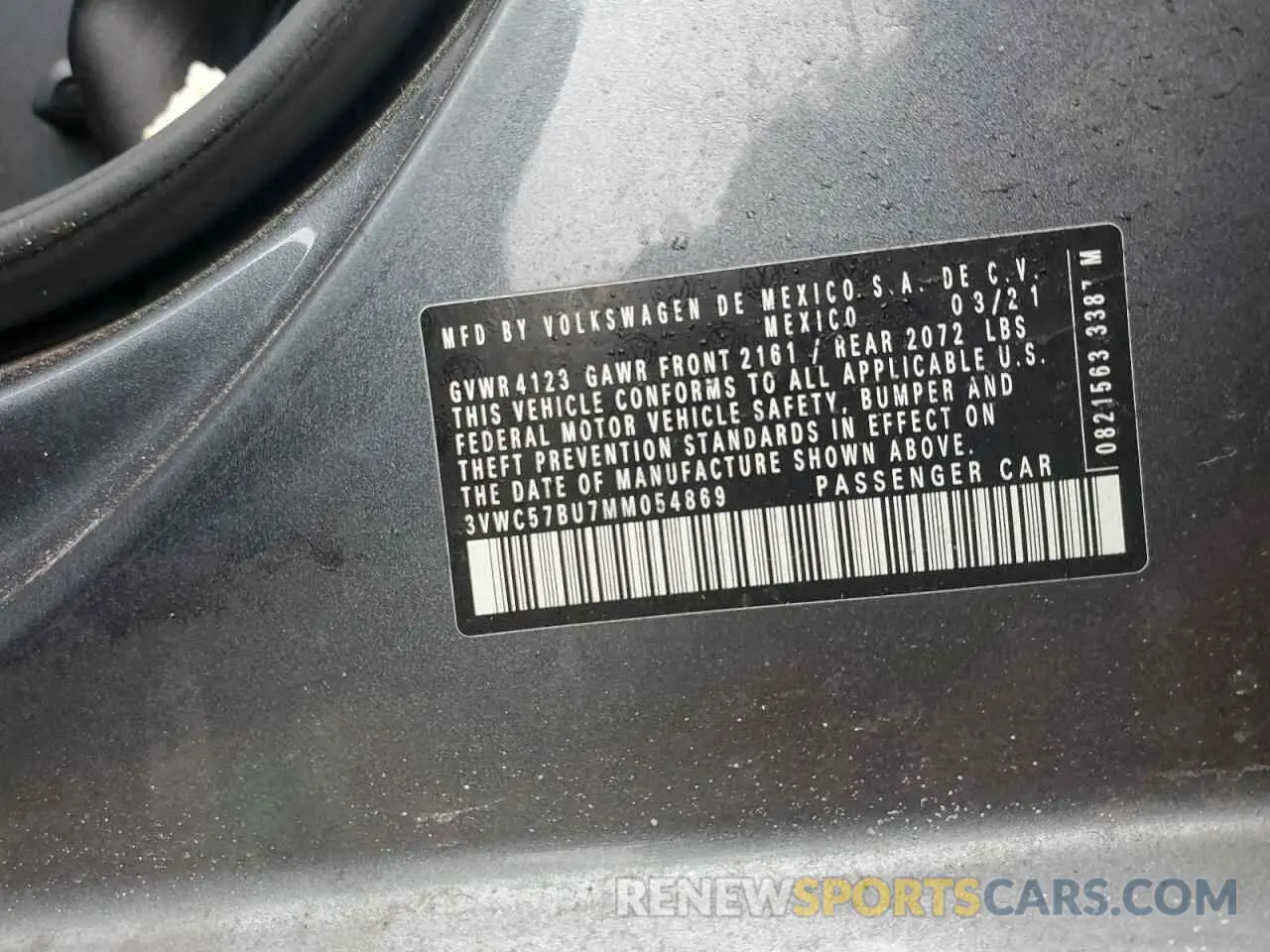 14 fotografías del automóvil dañado 3VWC57BU7MM054869 VOLKSWAGEN JETTA 2021