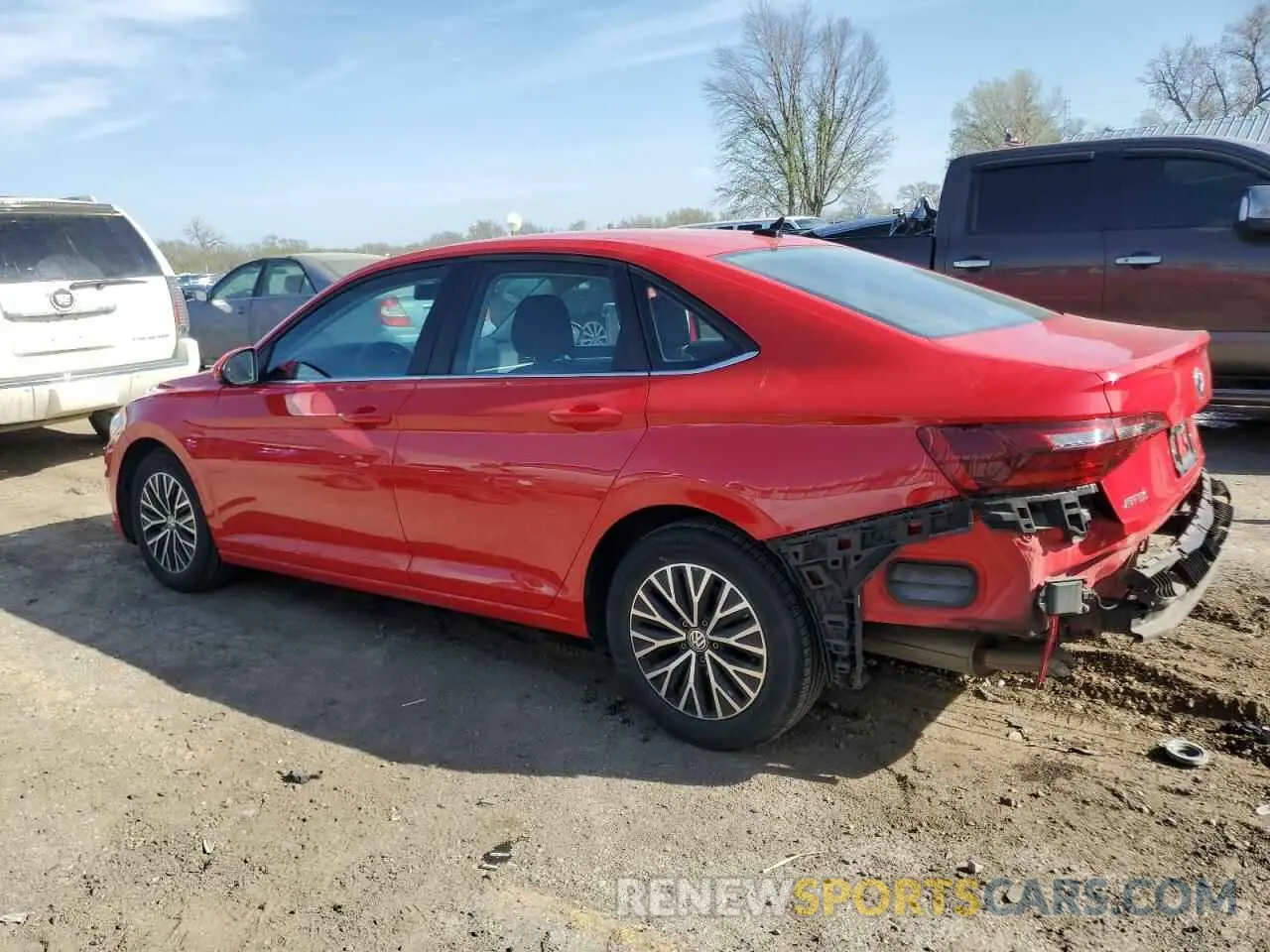 2 fotografías del automóvil dañado 3VWC57BU7MM056072 VOLKSWAGEN JETTA 2021