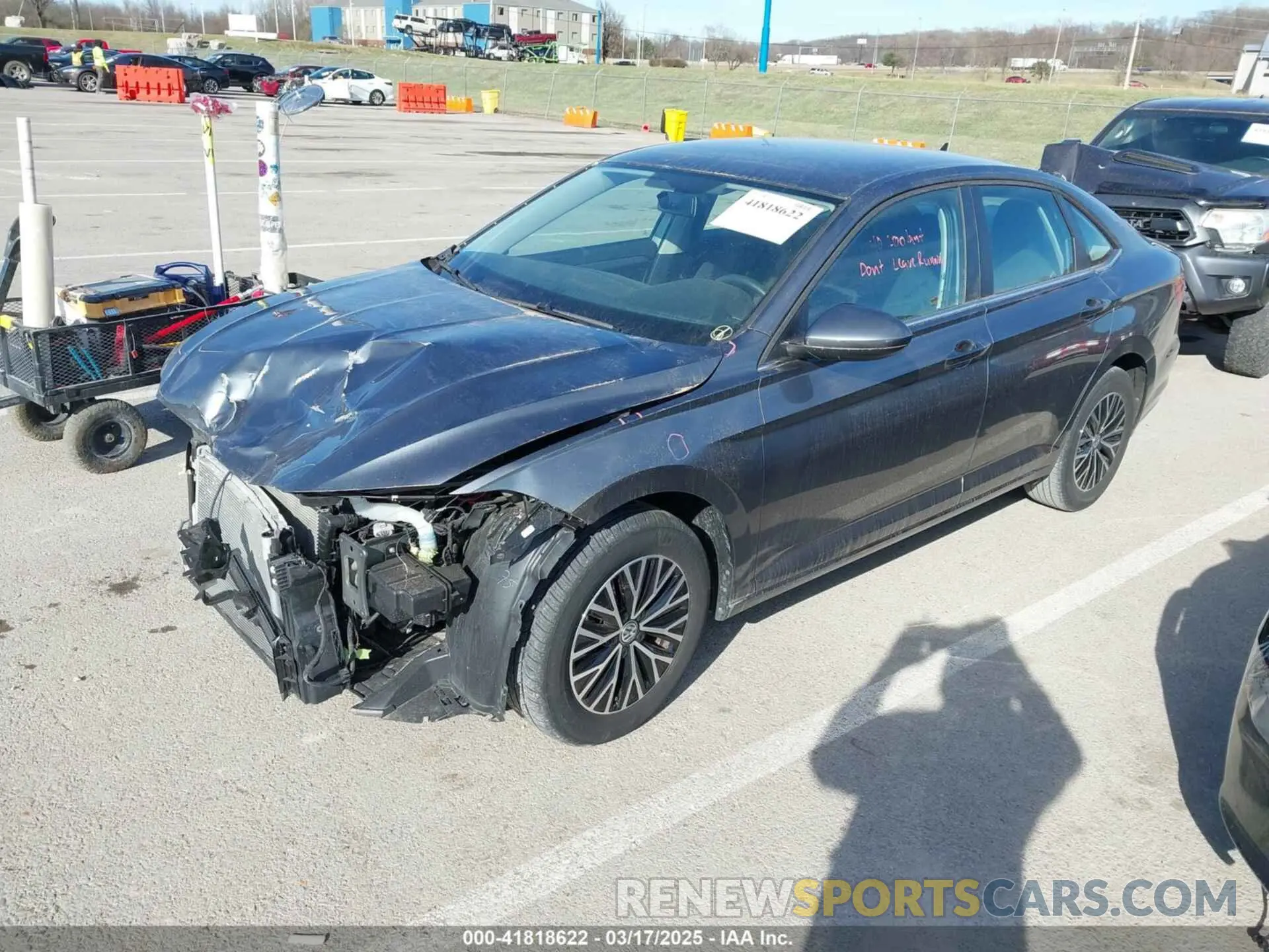2 fotografías del automóvil dañado 3VWC57BU8MM098931 VOLKSWAGEN JETTA 2021