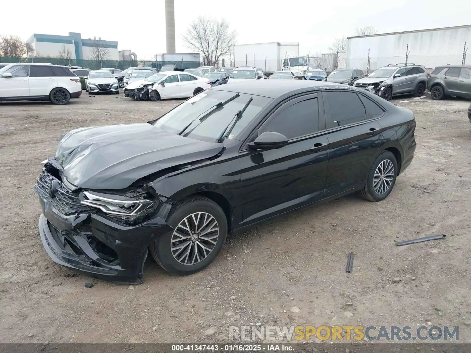 2 fotografías del automóvil dañado 3VWC57BU8MM102735 VOLKSWAGEN JETTA 2021