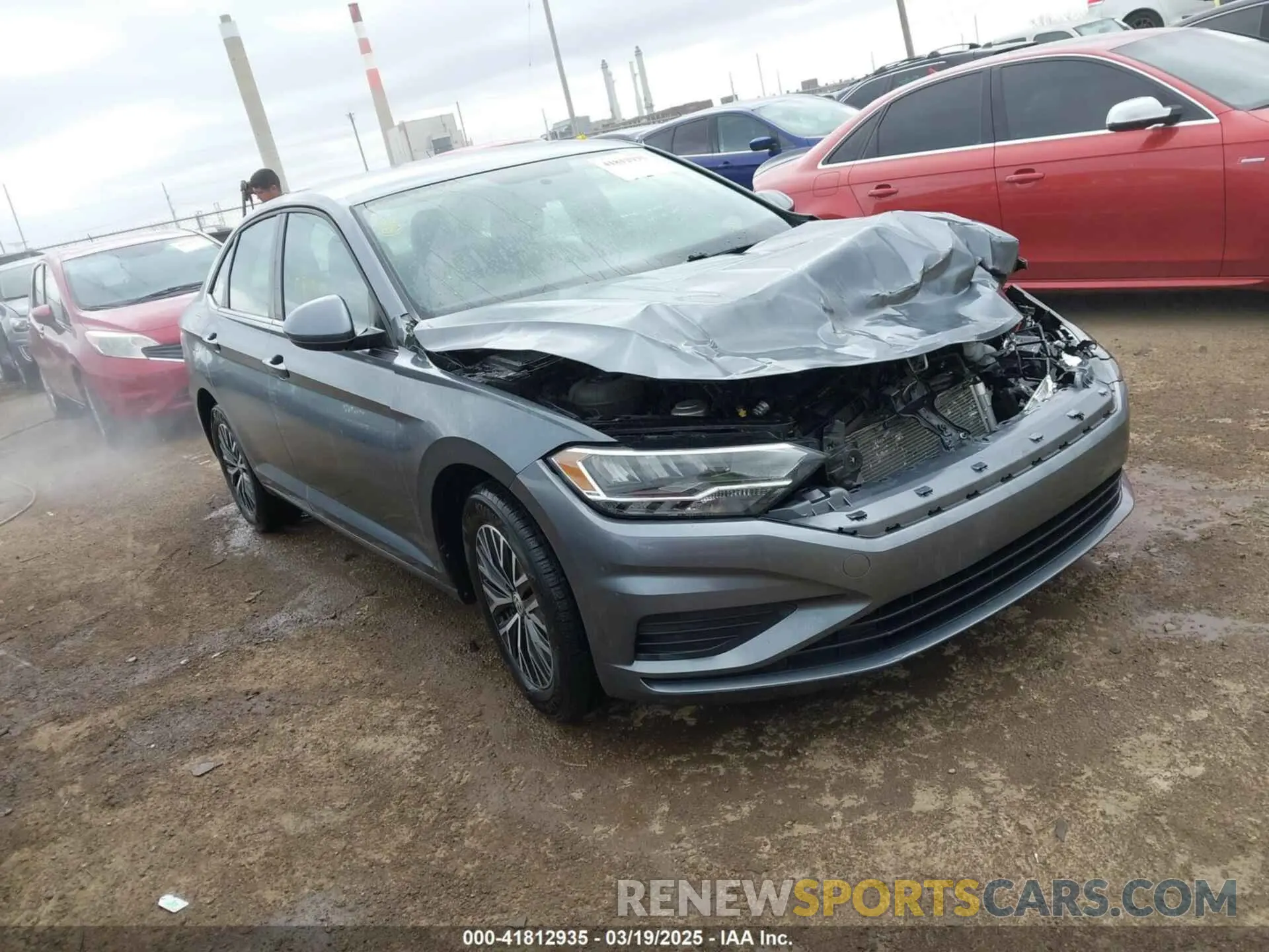 1 fotografías del automóvil dañado 3VWC57BU9MM013675 VOLKSWAGEN JETTA 2021