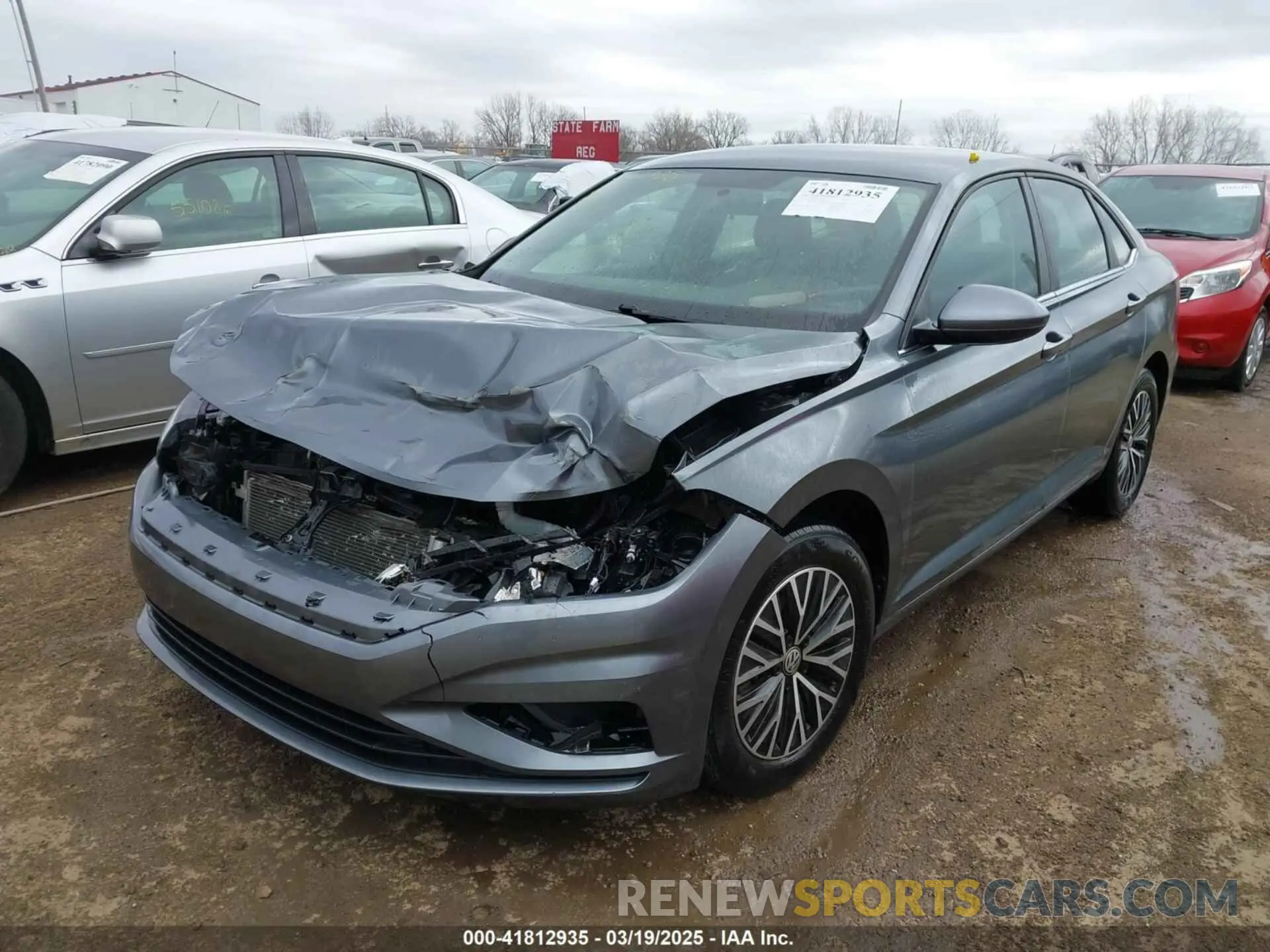 2 fotografías del automóvil dañado 3VWC57BU9MM013675 VOLKSWAGEN JETTA 2021