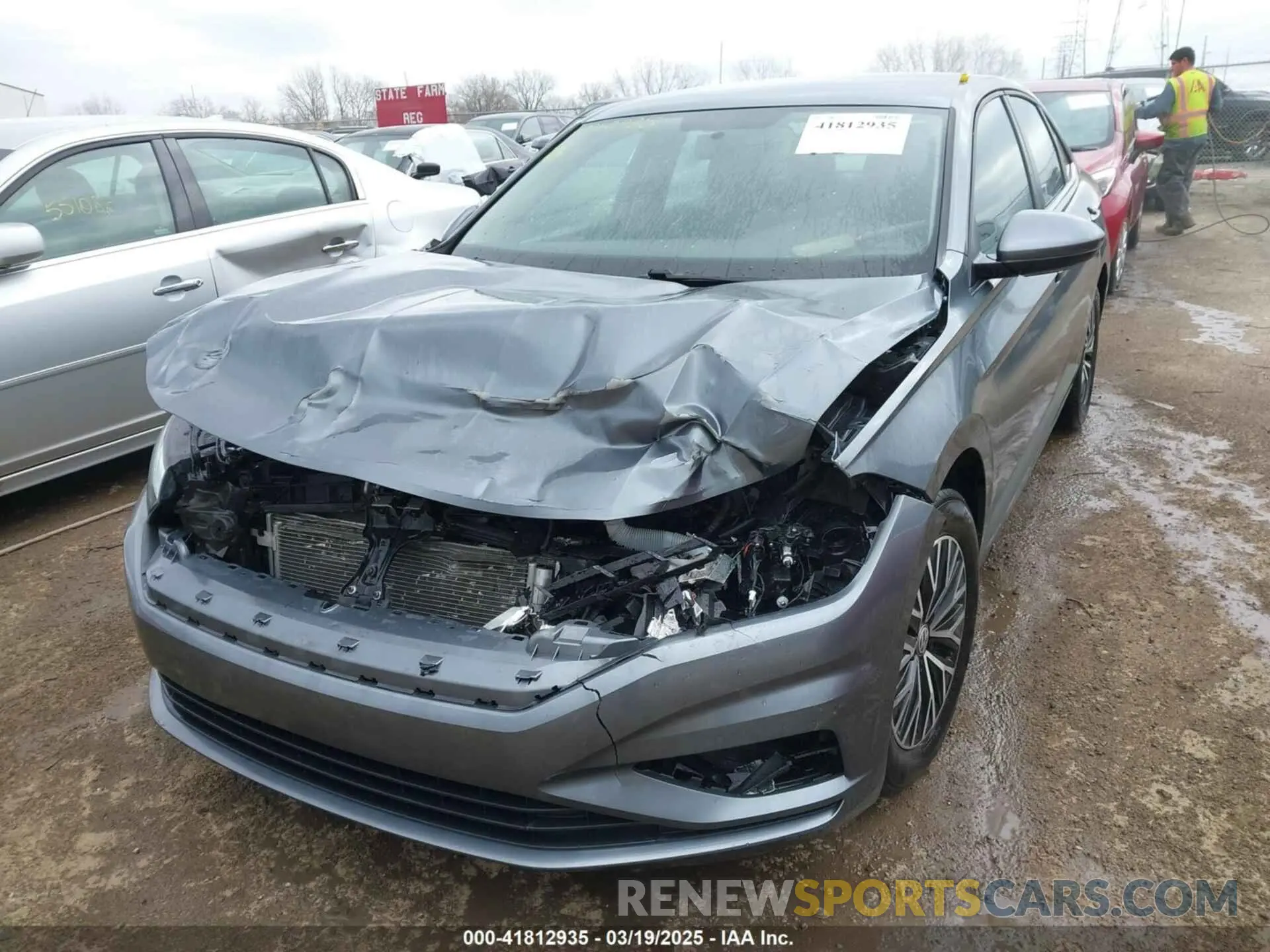6 fotografías del automóvil dañado 3VWC57BU9MM013675 VOLKSWAGEN JETTA 2021