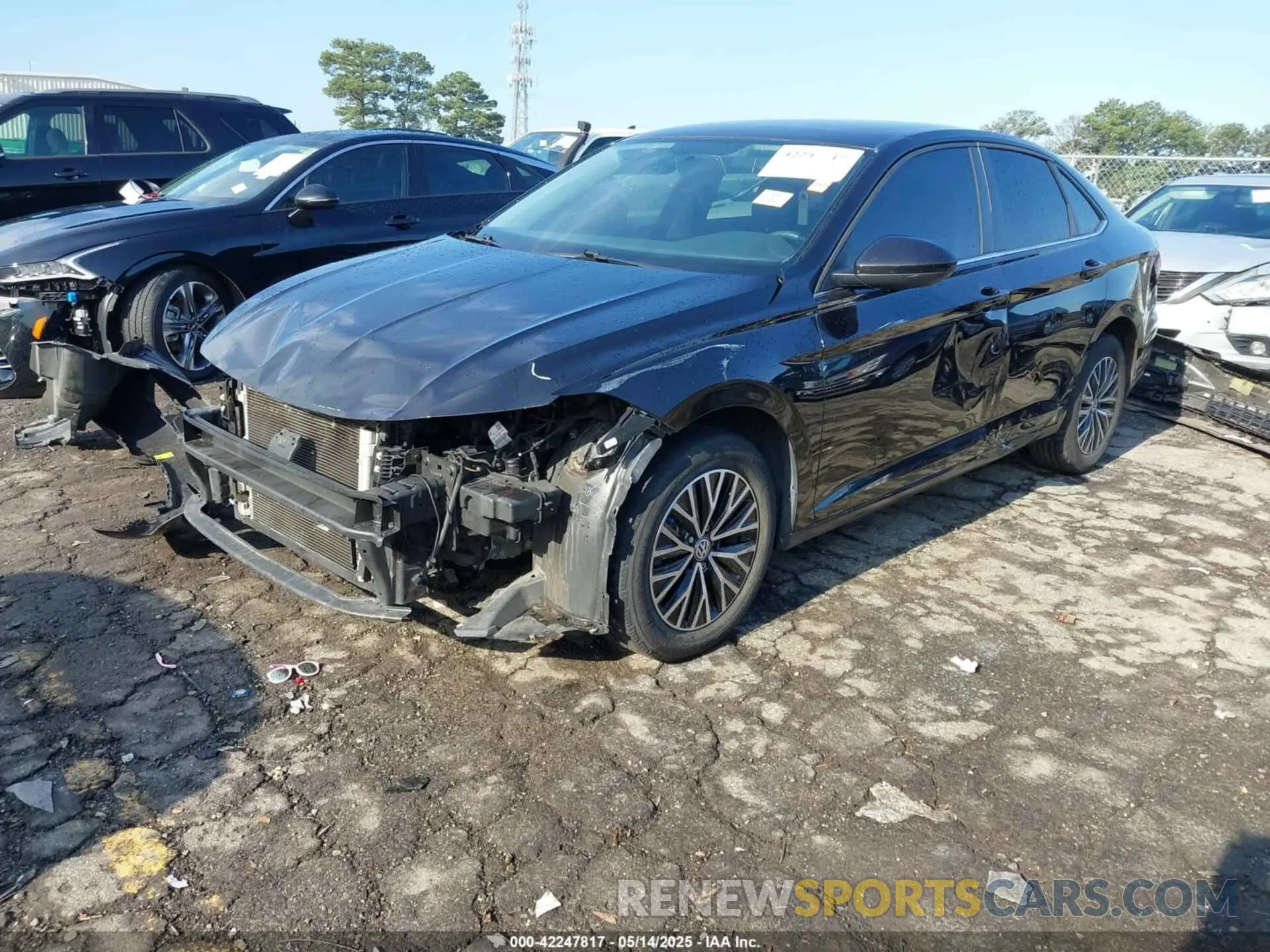 2 fotografías del automóvil dañado 3VWC57BU9MM098338 VOLKSWAGEN JETTA 2021