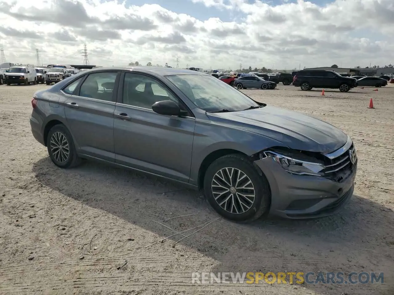4 fotografías del automóvil dañado 3VWC57BUXMM003060 VOLKSWAGEN JETTA 2021