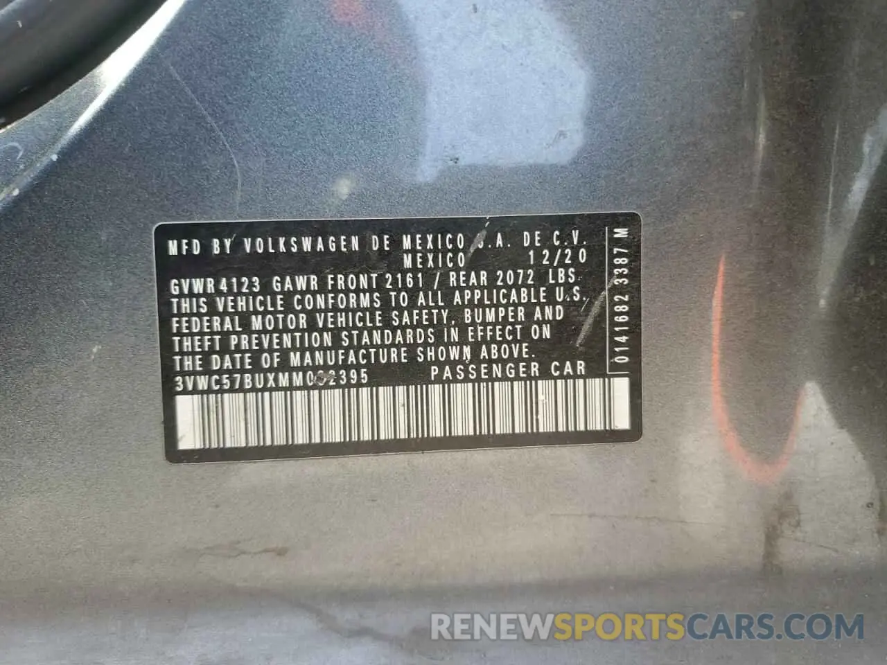 13 fotografías del automóvil dañado 3VWC57BUXMM032395 VOLKSWAGEN JETTA 2021