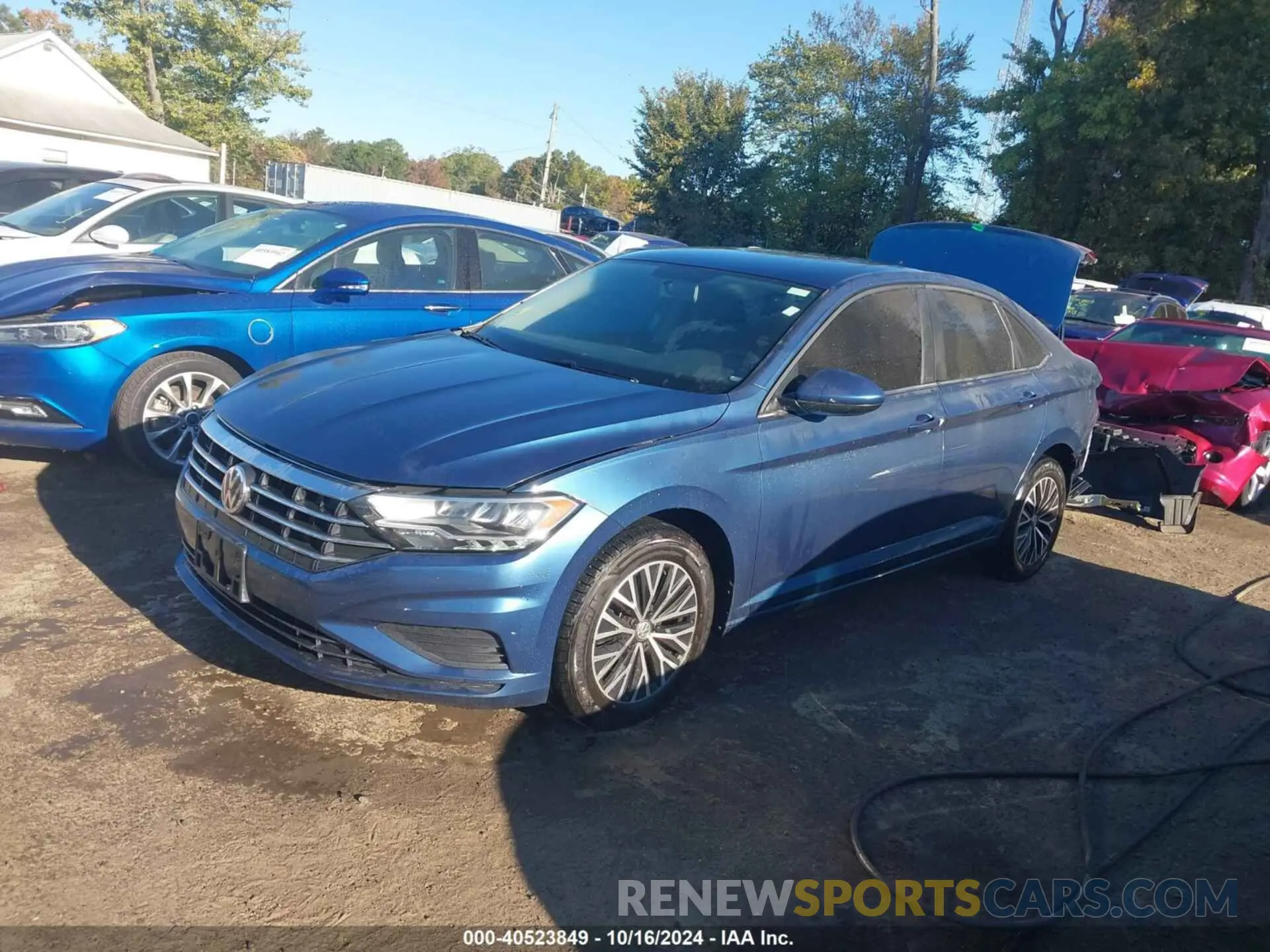 2 fotografías del automóvil dañado 3VWC57BUXMM035295 VOLKSWAGEN JETTA 2021