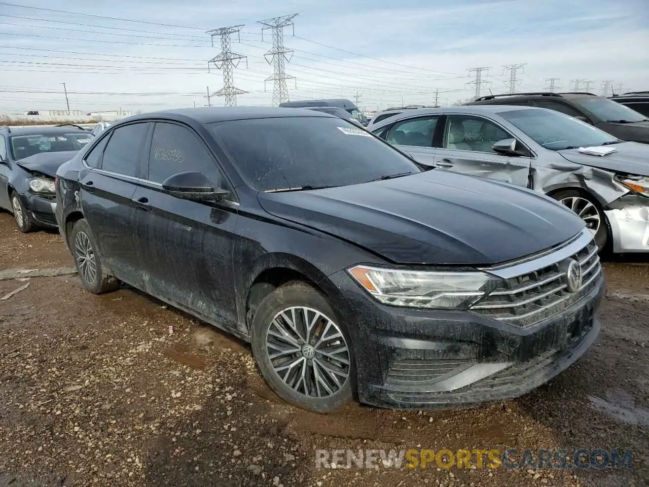 4 fotografías del automóvil dañado 3VWC57BUXMM099255 VOLKSWAGEN JETTA 2021