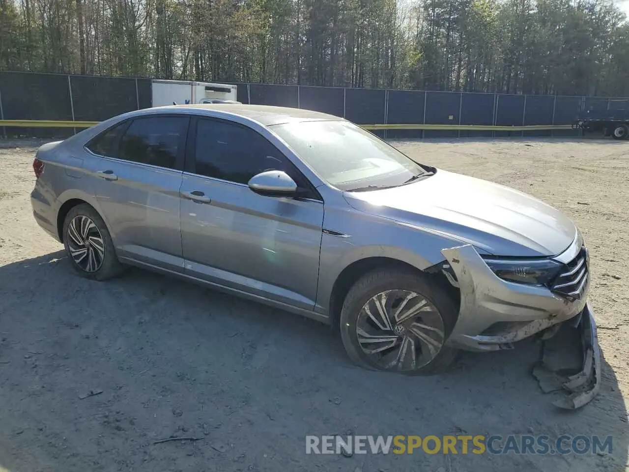 4 fotografías del automóvil dañado 3VWE57BU1MM030074 VOLKSWAGEN JETTA 2021
