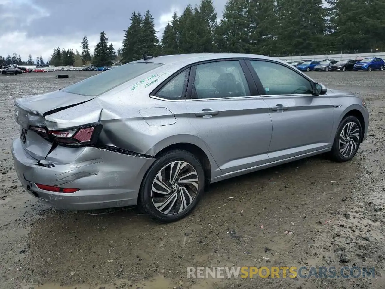3 fotografías del automóvil dañado 3VWE57BU2MM019908 VOLKSWAGEN JETTA 2021