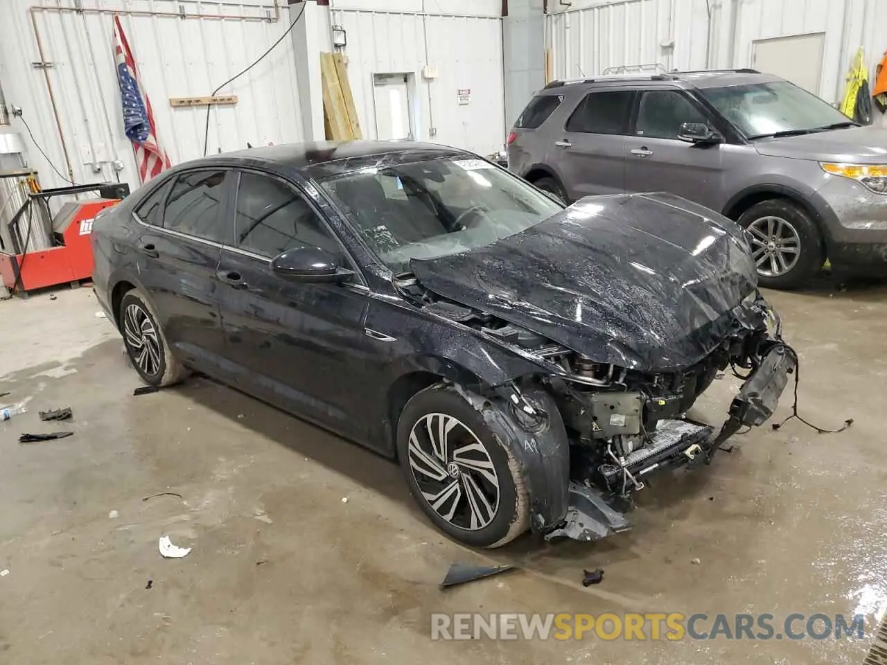 4 fotografías del automóvil dañado 3VWE57BU2MM044890 VOLKSWAGEN JETTA 2021